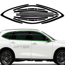 SIDE 사이드 WIND 윈드ow Chrome Delete TRIM 트림 VINYL 비닐 WRAP 랩 OVER 오버lay FIT 핏 for Acura MDX 2022 2023, SIDE 사이드 WIND 윈드ow Chrome Dele