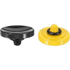 PATIKIL 카메라 셔터 버튼 2팩 소프트 릴리스 순동 오목 블랙그린, Black/Yellow