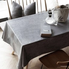 絲光絨北歐風桌布 - 簡約現代防塵餐桌布, 絲光絨新貴墨綠,100x140cm, 1個
