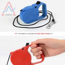 바렛K 강아지 자동 리드줄 애완용리드줄, 블랙, 1개