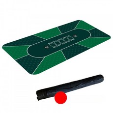 포커 테이블 매트 대형 방수 고무 패드 카드 게임 카지노 책상 덮개, 1개, 그린 7 수납 가방 포함 120x60x0.2cm줄무늬