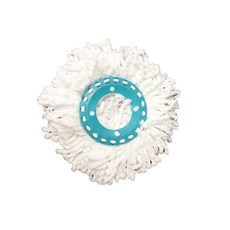 夏夏叫 新潮流洗脫拖把布 3入組 - 下壓旋轉脫水專用 超細纖維 強效吸水, 1個