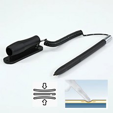 산업용 압력식 터치펜 터치모니터용 감압식 저항막방식 스타일러스 펜 벽걸이 거치대 포함 펜꽂이 부착 스프링 분실방지 키오스크 ATM 포스기 PDA 공장 장비 제어반용 소모품 에스티뷰