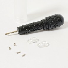 플러스핫템 업그레이드 휴대용 올인원 안경 드라이버 키트 안경수리 멀티 미니 공구 세트 작은 십자 일자 양면 드라이버 + 실리콘코받침 + 코나사 다리나사