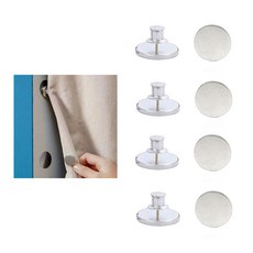 알리오마켓 욕실 샤워 커튼 고정 자석 25mm, 4개, 실버