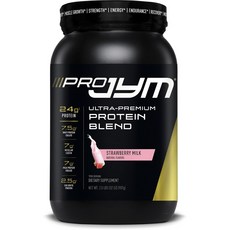 JymSupplementScience Pro Jym超優質蛋白質混合 草莓牛奶口味, 907g, 1個