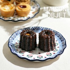 프라카 폴란드풍 도자기 앞접시 2P, 쟈스민+티니플라워, 1개