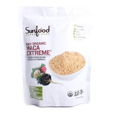 Sunfood 無脂無麩質素食瑪卡粉, 1個, 227克