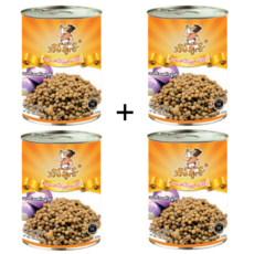 삶은 완두콩 Pae Pyoke 320g 건강 음식, 4개
