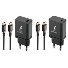 Jpower PD25W Type C超高速充電器+線組, 黑色, 2組