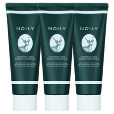 노일리 블랙헤드 끈적임없는 수면팩 (로션 겸용) 청소년 좁쌀 화이트헤드 코피지 사춘기 트러블, 3개, 120ml