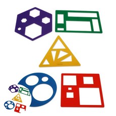 러닝리소스 미술교구 셰이프 템플릿 5pcs (LER5440)