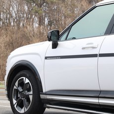 그라피카 디올뉴팰리세이드 호환 실외 액세서리 도어 가드 몰딩 스크래치 방지 패드, 레터링 스티커 화이트 도어가드