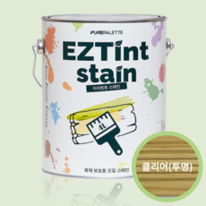 이지틴트 오일스테인 오일스텐 방부목페인트 4리터, 1개, 클리어(투명), 4L