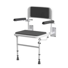 【海夫健康】ITAI一太 精選PU軟墊 座椅加大 折疊淋浴椅 51.8 54.5 86.7cm(ET-SB007Q), 1個