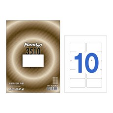폼텍 분류표기용 라벨지 LS-3510, 10칸, 100개