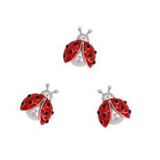 ORIESSE 무당벌레 장식 귀여운 레이디 버그 3D 메탈 데칼 엠블럼 배지 스티커 3개 자동차 가정 창문 벽 냉장고 여성용 선물 230243 8523983212