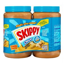 Skippy 스키피 크리미 땅콩버터 스프레드 1.36kg, 2개