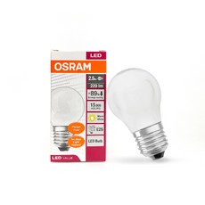오스람 레드밴스 LED 미니전구 인찌구 2.5W 전구색 E26, 1개