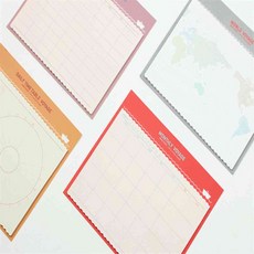 호호마켓 물결 스티키노트 L 트래커, 먼슬리