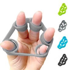 깔끔더하기 손가락 운동기구 근력기 신전력 재활훈련 손운동, 1개, 그레이