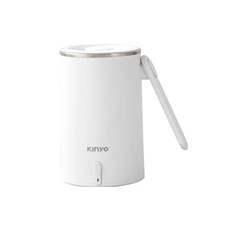KINYO 快煮壺 0.6L 304不鏽鋼 國際通用雙電壓 摺疊防燙手把 快煮水壺 電茶壺, AS-HP65(僅限110v)白色