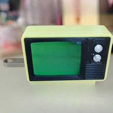옛날티비 초미니브라운관티비 초소형 레트로 휴대용 아날로그, 시프러스레몬 64GB