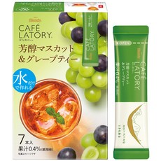 AGF & 브렌디 카페라토리 스틱 향기 무스카트 포도 티 7개×6상자 [과일