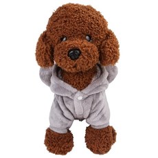따뜻한 동물 후드 원피스 애견 강아지 고양이 옷 WI058DG, 코알라, 1개