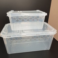 대형 아크릴 파충류 사육장 도마뱀 테라리움 하우스 실내 적합 투명 견고한 사육용품, 1개, 대형 H20