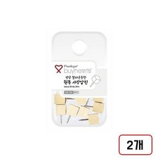 바이하츠)원목 압핀, 방금잘라온듯한원목사각(WPPC/MN3169200)2갑