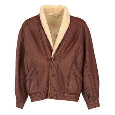 안젤로 빈티지 컬트 중고 1980s Pre-Owned 레더 봄버 재킷