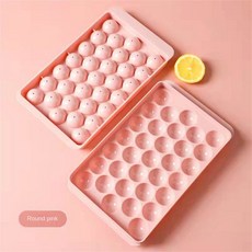 뚜껑이있는 3D 라운드 아이스 큐브 트레이 플라스틱 다이아몬드 스타일 몰드 냉장고 구형 DIY 금형 메이커 주방 도구, Small 17x10cm 1, 1개