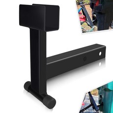 VONLX 5.1cm(2인치) 히치 리시버가 있는 쓰레기통 운반용 그래버 잔디 깎는 기계의 쓰레기 운반 견인 히치 부착물 잔디 깎는 기계 정원 트랙터에 적합, VONLX 5.1cm(2인치) 히치 리시버가 있는 쓰레