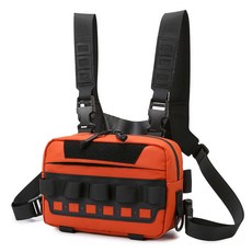 多功能路亞包 路亞包收納包 溪流包 防水路亞包 釣魚專用包 釣魚包 腰包 工具包 單肩包【多功能設計】, 橘色