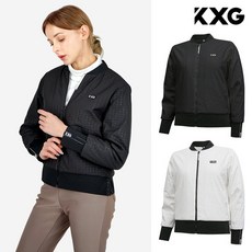 [사은품증정] KXG 여성 파크골프 엠보 블루종 패딩 점퍼 533014