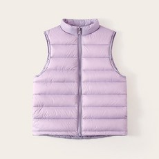 輕羽絨兒童立領保暖背心 羽絨背心 馬卡龍色系 男女童保暖馬甲