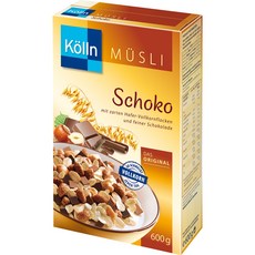 Kölln 쾰른 뮤즐리 초콜릿 600gx2개 간식 달콤한 그래놀라 시리얼, 600g