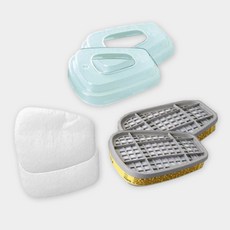 올스비 3M 6200 7502 방진 방독 필터 3종세트 6003 5N11 501 산업용