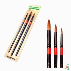 OS 수채화붓세트 전문가용붓 3본조A 화홍수채화붓 미술용붓