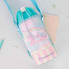 여아용 물병가방 시나모롤 맥스 포켓 물병 파우치 크로스 수저케이스 물병 주머니 가방, 1개, MINT