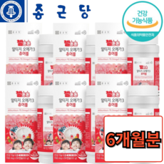 어린이 식물성 알티지오메가3 오렌지 츄어블, 6세트, 90정