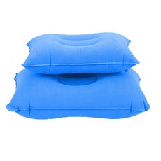 사각 에어 목베개 대형 캠핑 여행 에어쿠션 간편휴대 hic*3087fa, (대형 그레이), 1개