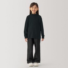 [무인양품] 키즈 기모 스무스 하이넥 긴소매 긴팔 티셔츠 CB1KHA4A 477362