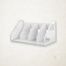 시스맥스 책꽂이 4단 CG 280124 450x210x210mm 데스크 정리 2개입