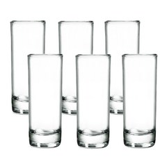 맑은유리 양주 스트레이트잔, 6개