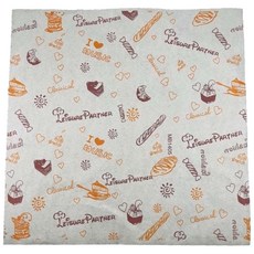 緣茂包材 歡樂時光淋膜紙100入 漢堡紙 貝果紙 潛艇堡紙 吐司 三明治 防油紙 牛角 早午餐, 1套, 100個裝