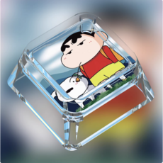 짱구는 못말려 투명 그림 기계식 키보드 키캡, 1개, A2