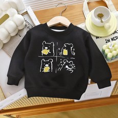 潔白 兒童衛衣 秋季新款 男童女童 長袖寶寶上衣 童裝