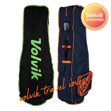 볼빅 투어세이프 수납일체형 골프백 항공커버, 네이비_오렌지